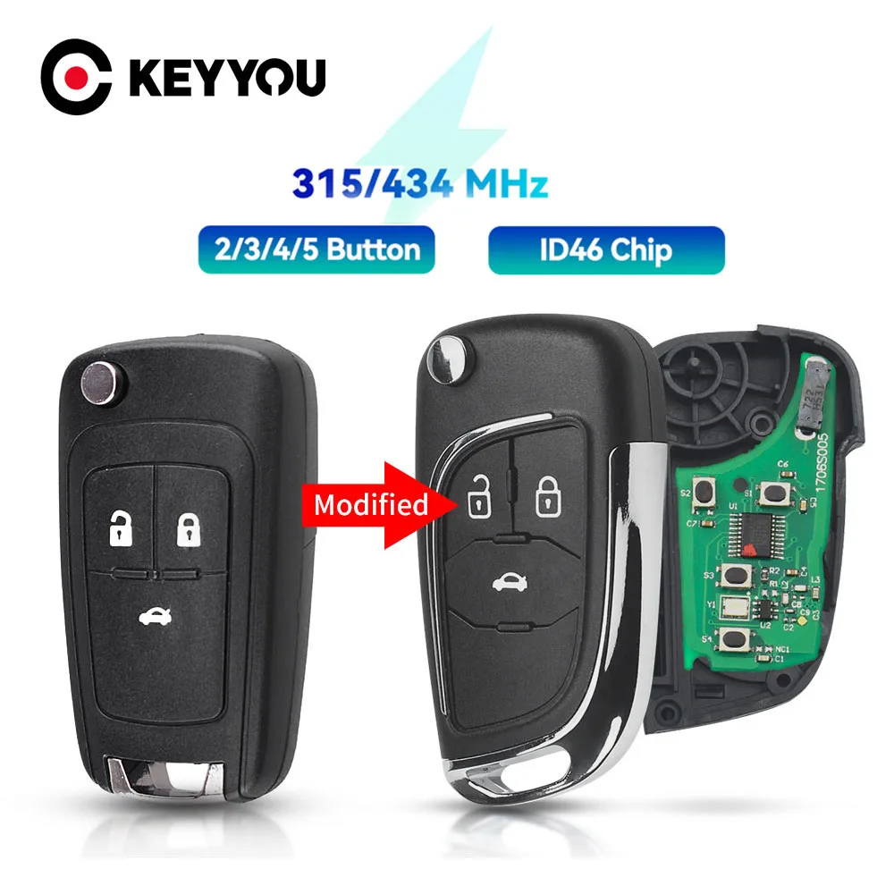 Keypad Alarm Panel - KEYYOU For Opel 2/3/4/5BNT Remote Car