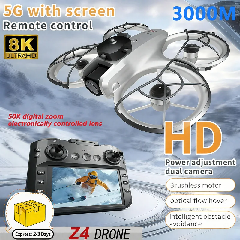 Home Security With Camera - New MINI Z4 Drone 4K Professional
