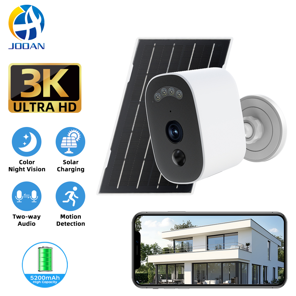 Home Security Adt - Jooan 3K HD Solar Security Camera