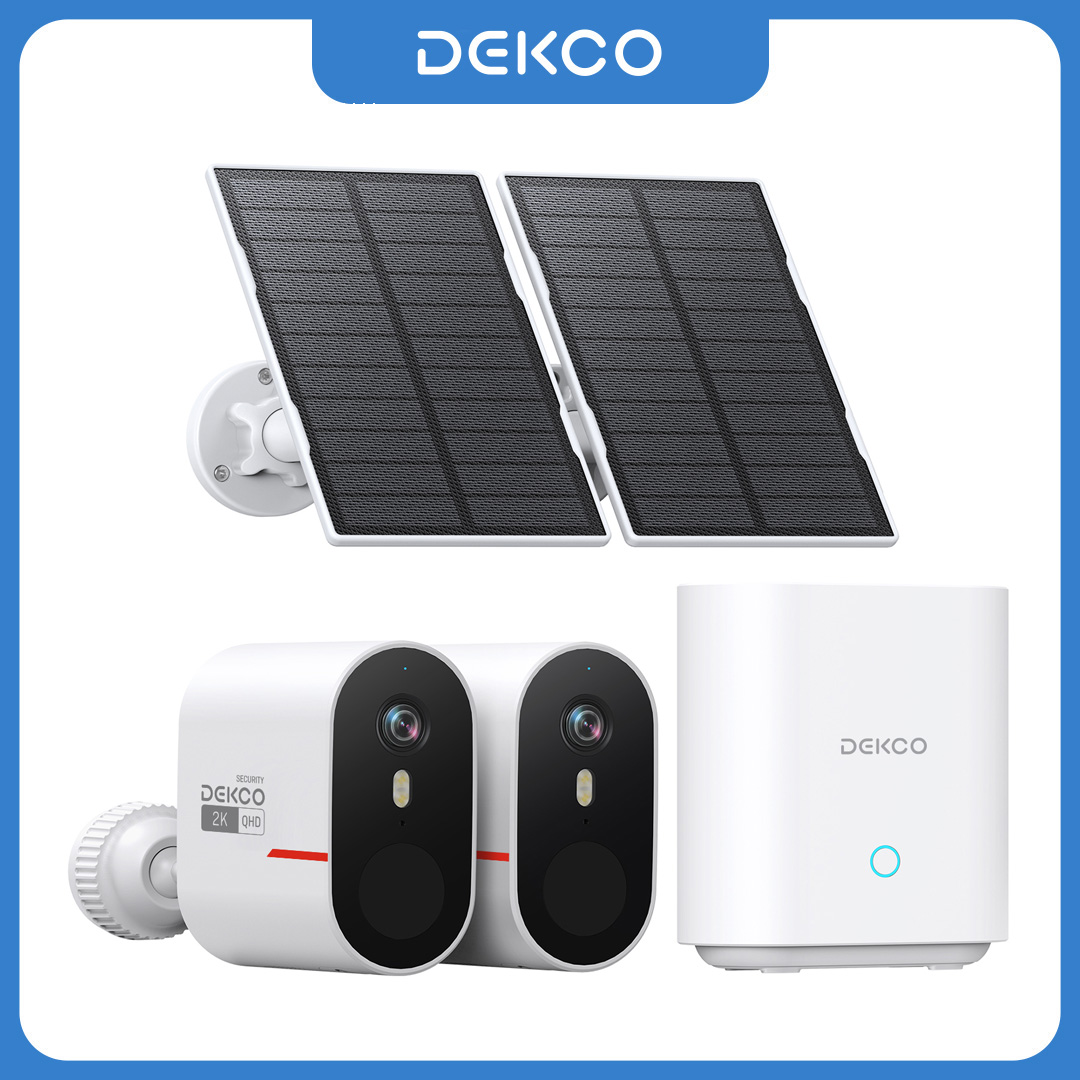 Home Security Adt - Dekco 3MP WiFi Solar Camera System