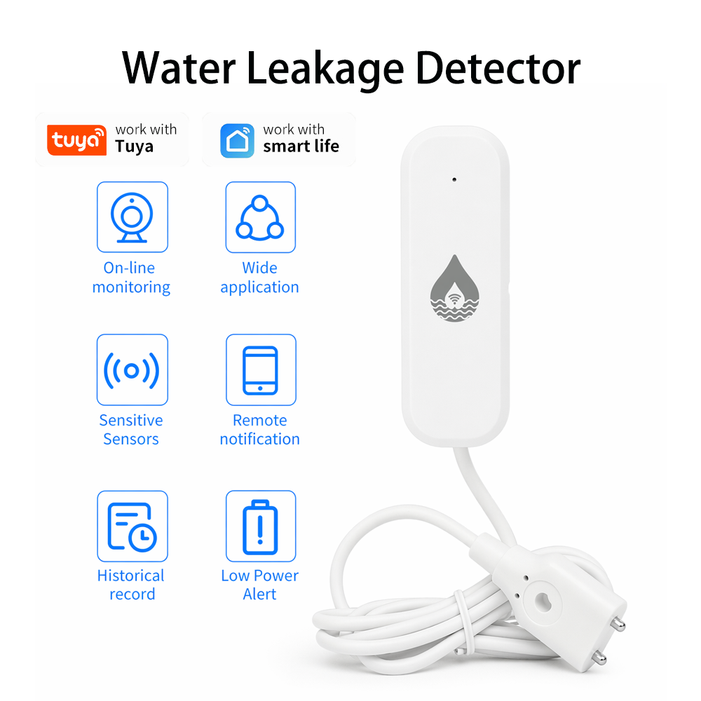 Home Security Monitor - YFK WiFi/Zigbee Water Leakage Alarm Sensor