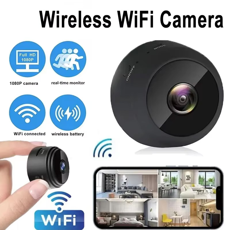 Home Security With Camera - New A9 Camera Wifi 1080p HD