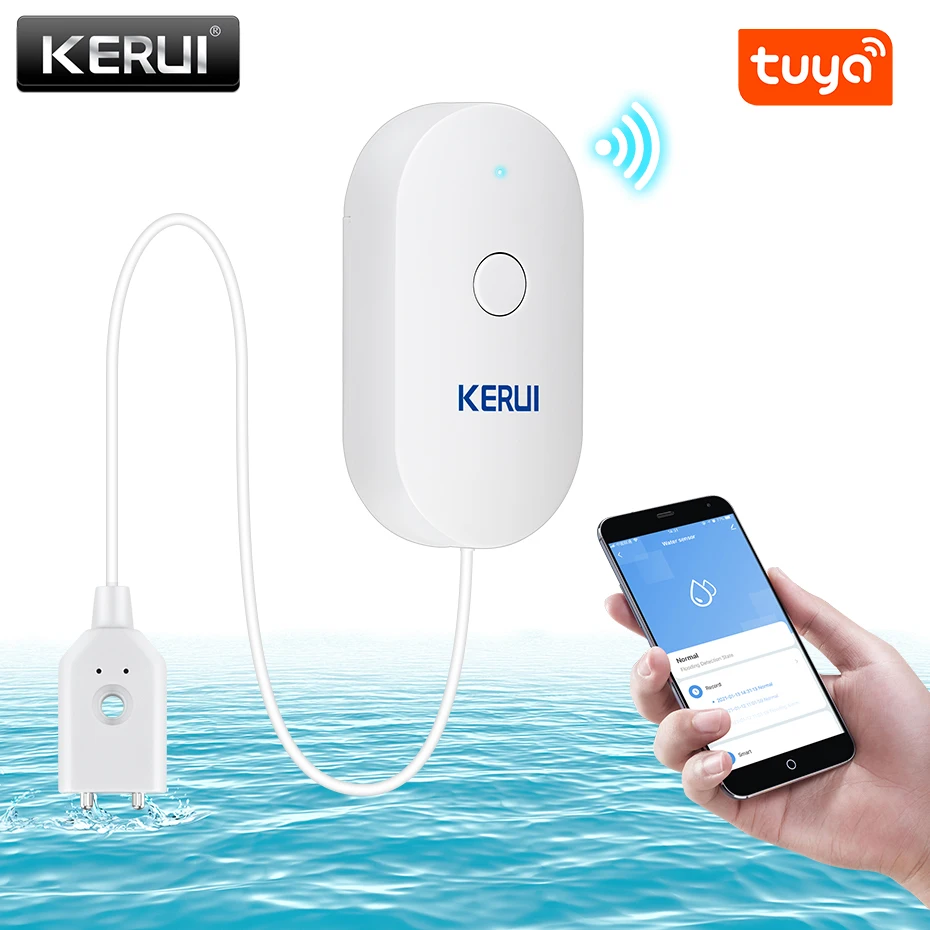 Home Security Monitor - KERUI WiFi Water Sensor Smart Home