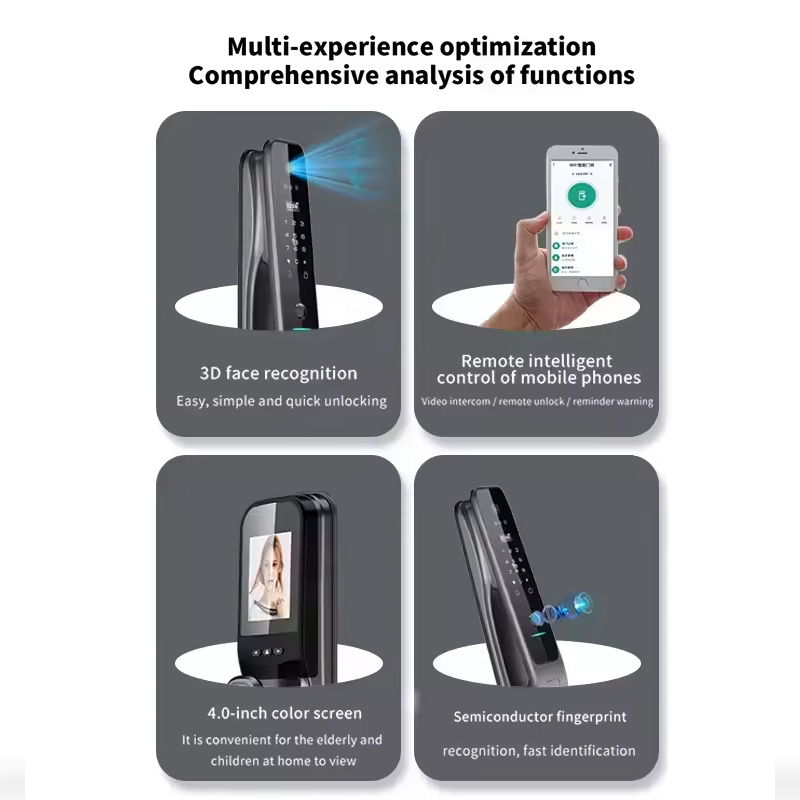 HX5 Smart Door Lock 3D Face Re - Home Security With Camera ulasan dan harga