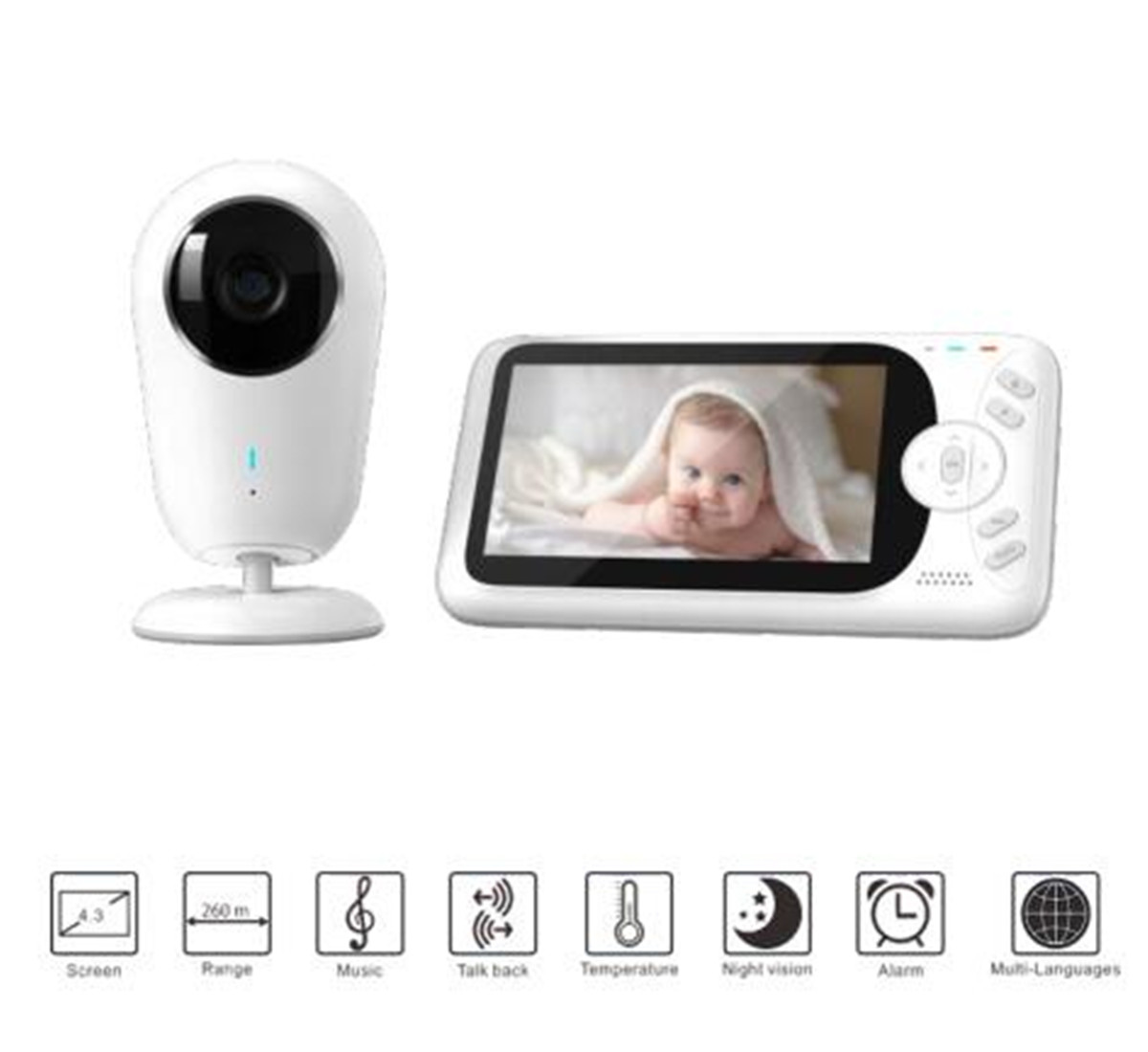 4.3inch 1080P Full HD Wireless - Home Security Wireless Cameras ulasan dan harga