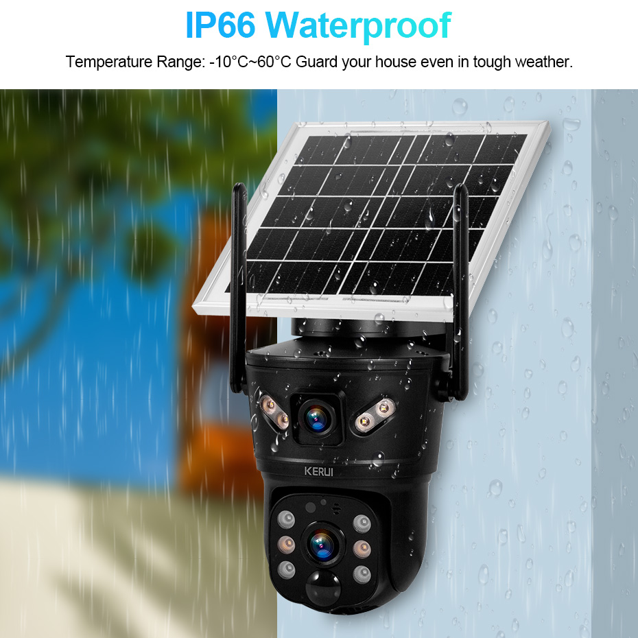 KERUI 6MP 4G SIM WiFi Solar Ca - Home Security Adt ulasan dan harga