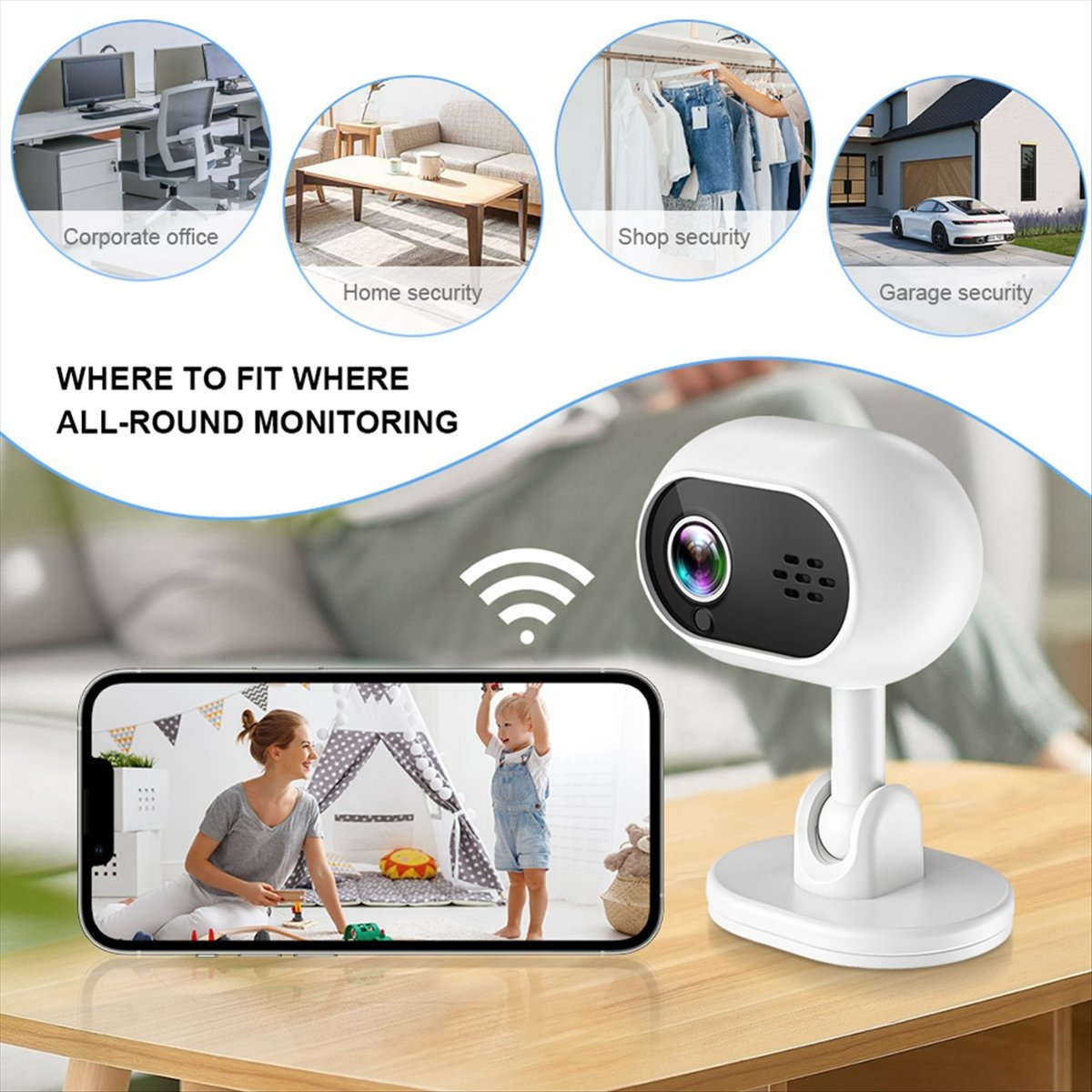 A4 1080P Smart Mini Wifi IP Ca - Home Security Wireless Cameras ulasan dan harga