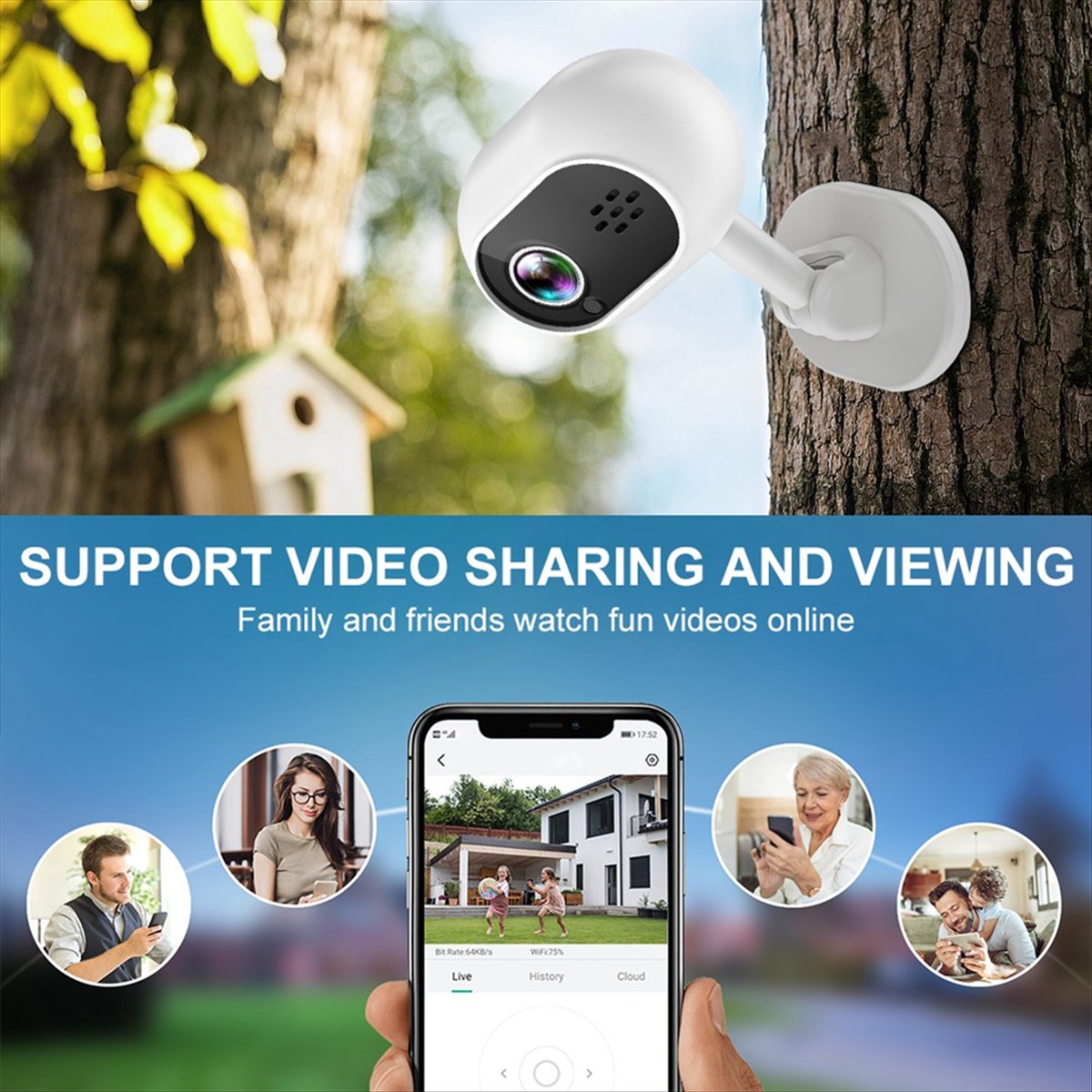 A4 1080P Smart Mini Wifi IP Ca - Home Security Wireless Cameras ulasan dan harga