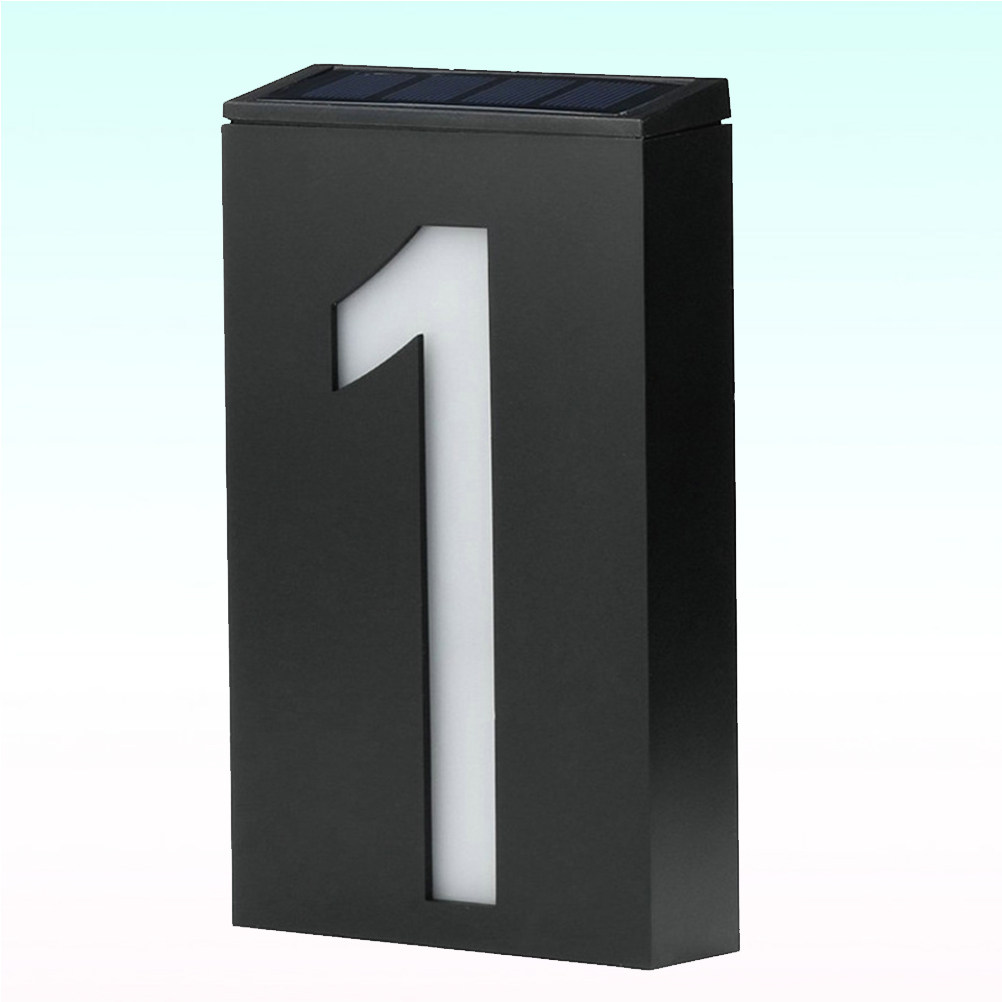LED Solar Number Doorplate Lig - Solar Security Light ulasan dan harga