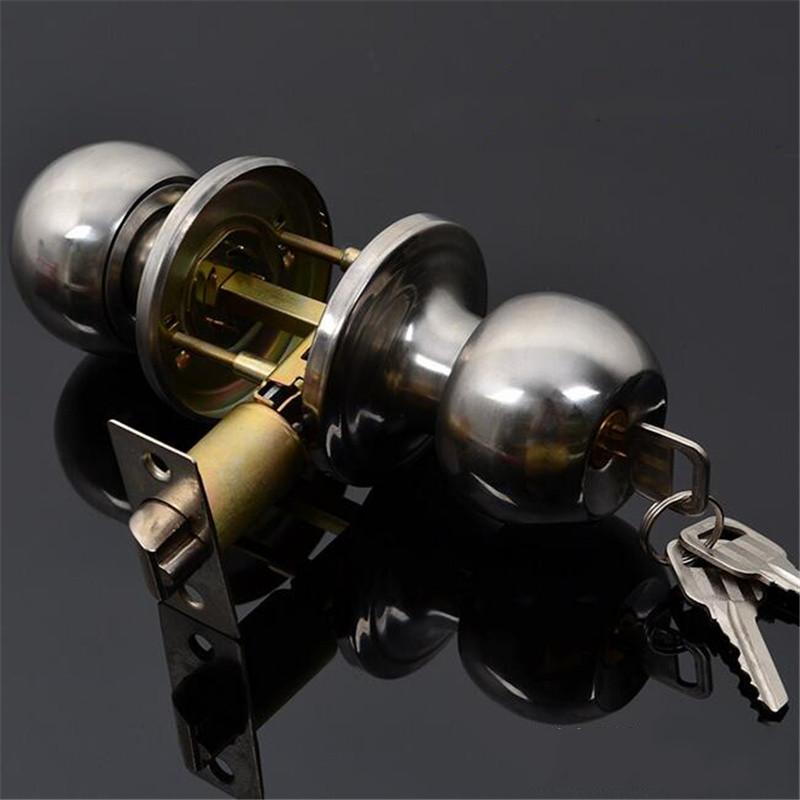Round Ball Privacy Door Knob B - Home Security Adt ulasan dan harga