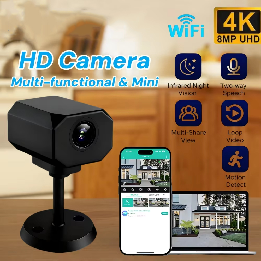 4K HD WiFi Security Camera for - Home Security With Camera ulasan dan harga