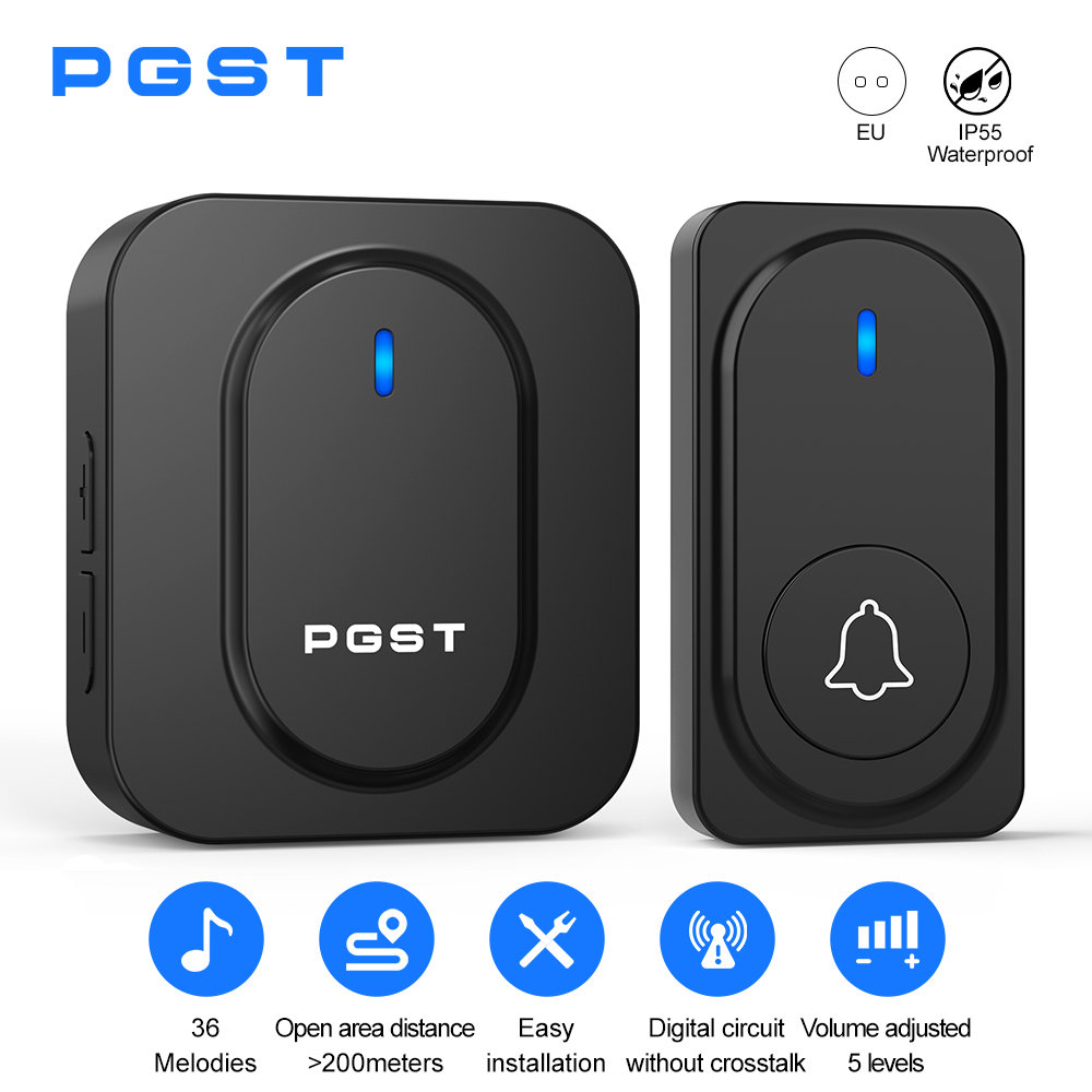 PGST Wireless Doorbell 36 Chim - Home Security Bell ulasan dan harga