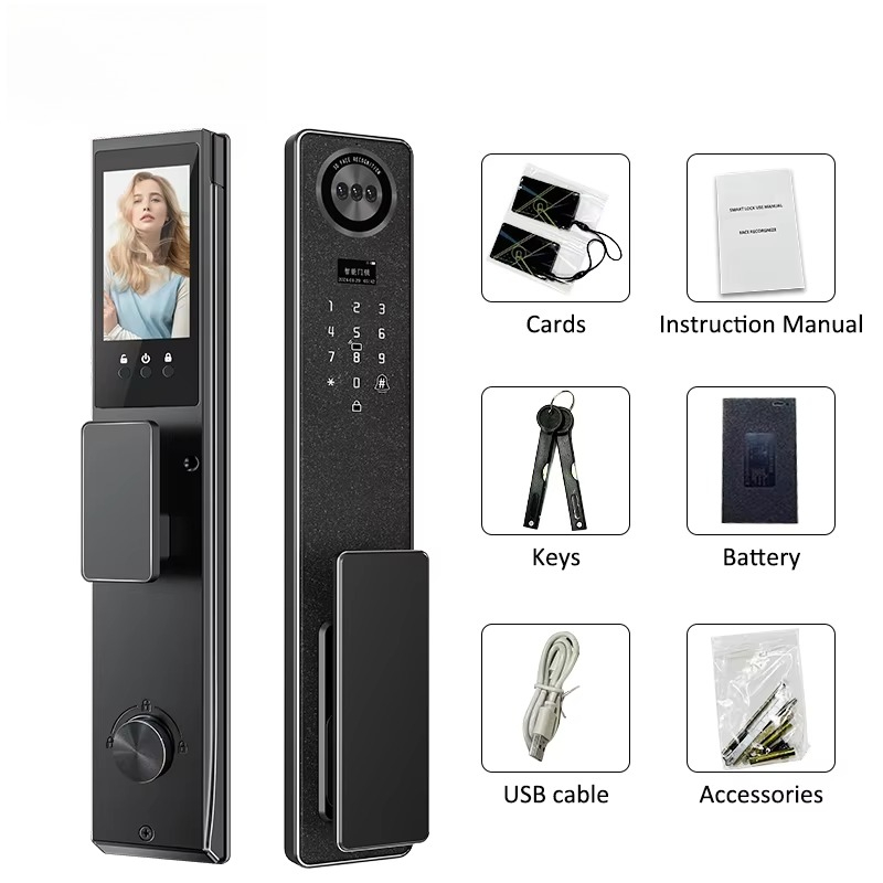 Tuya WiFi Smart Door Lock, Hom - Home Security Door ulasan dan harga