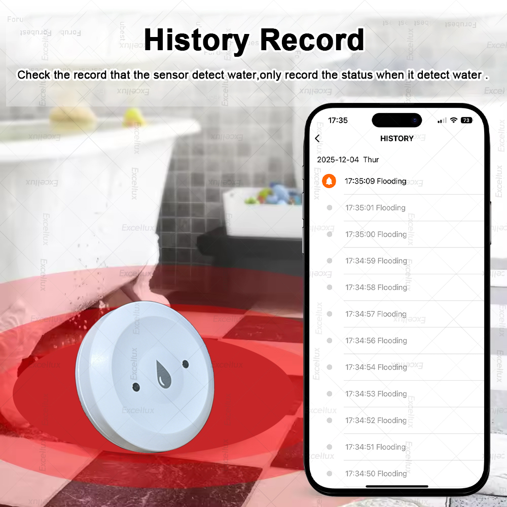Zigbee Water Detector Leakage  - Home Security Monitor ulasan dan harga