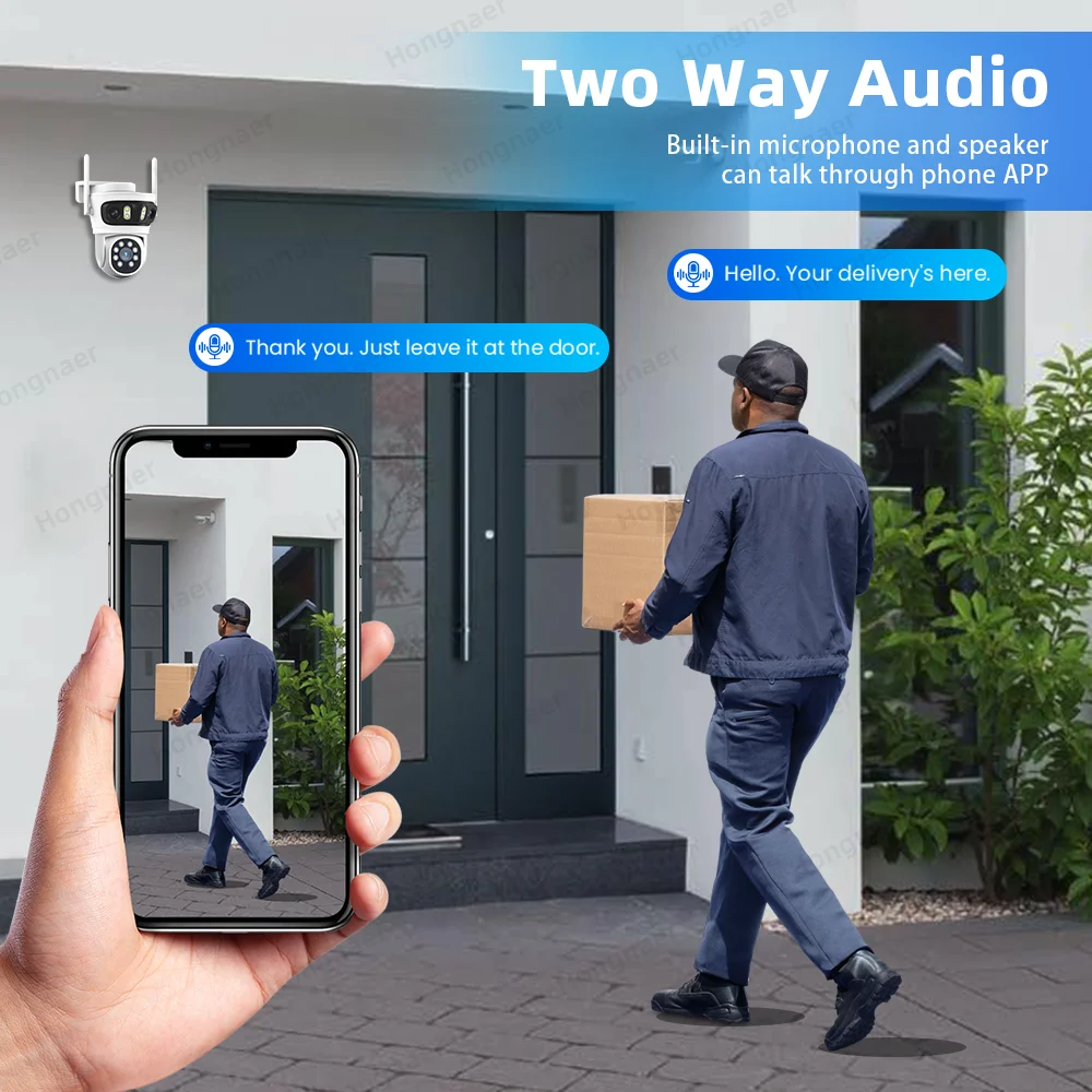 2026 Hongnaer 6MP 4CH 3 Lens 2 - Home Security With Camera ulasan dan harga