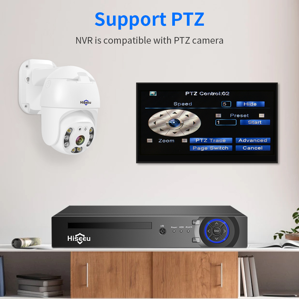 Hiseeu 4CH 10CH 16CH 4K 8MP 5M - Home Security With Camera ulasan dan harga
