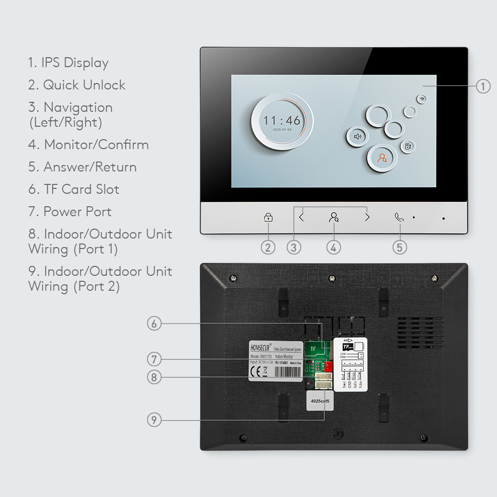 Tuya Smart WIFI Indoor Monitor - Home Security Monitor ulasan dan harga