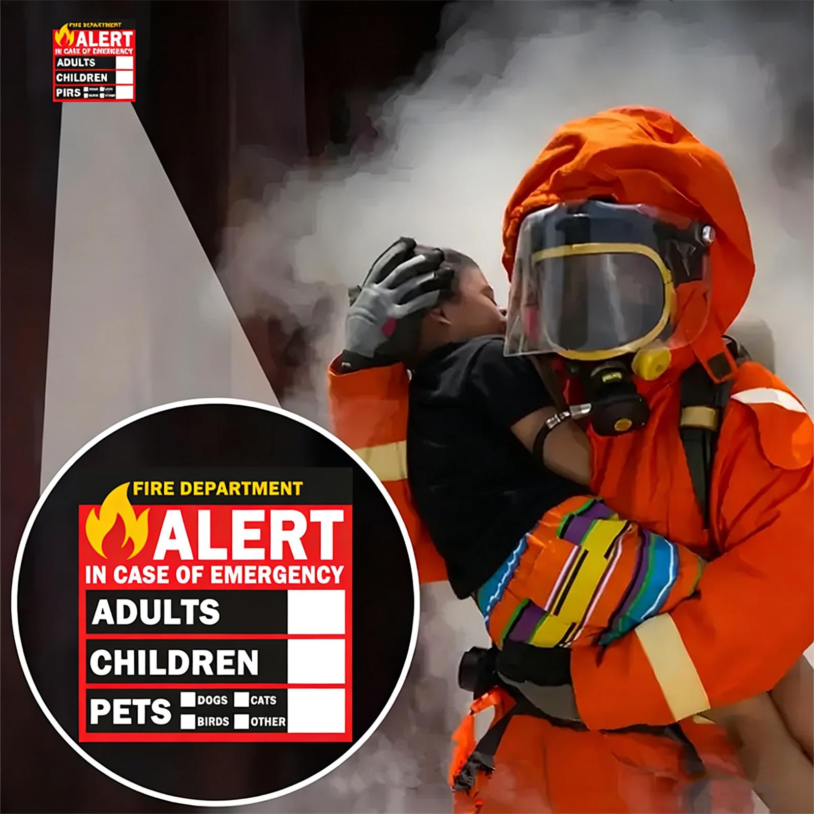 Fire Pet Alert Sticker Rain-Pr - Home Security Department Us ulasan dan harga