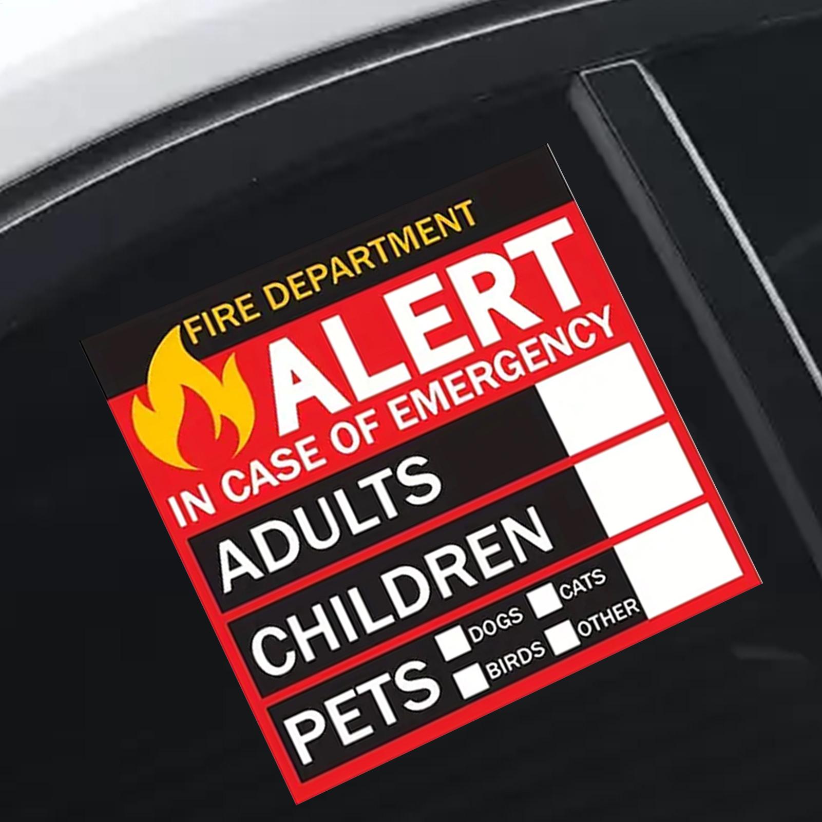 Fire Pet Alert Sticker Rain-Pr - Home Security Department Us ulasan dan harga