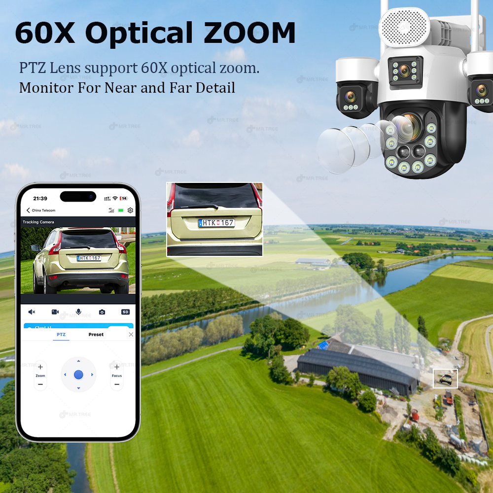 AOV Four Lens Outdoor Surveill - Home Security Adt ulasan dan harga