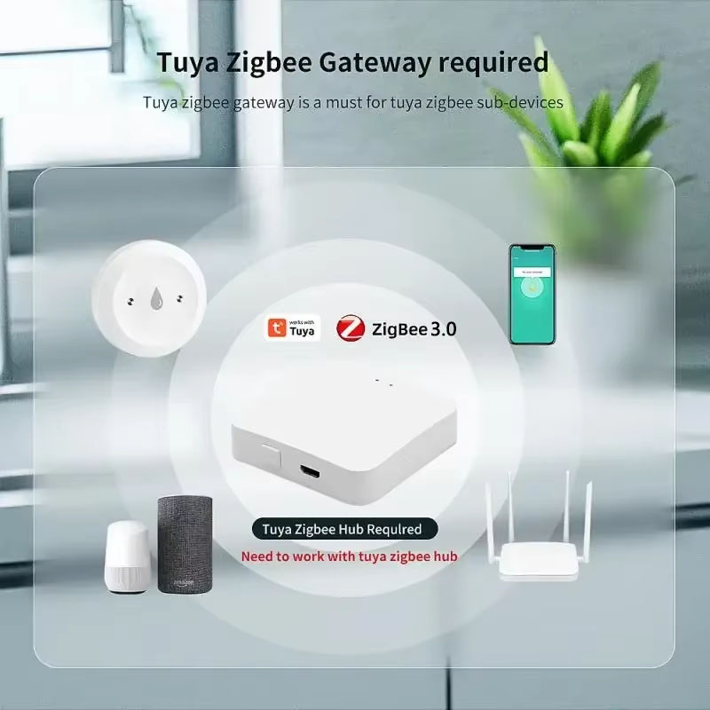For Tuya ZigBee 3.0 Smart Wate - Home Security Monitor ulasan dan harga