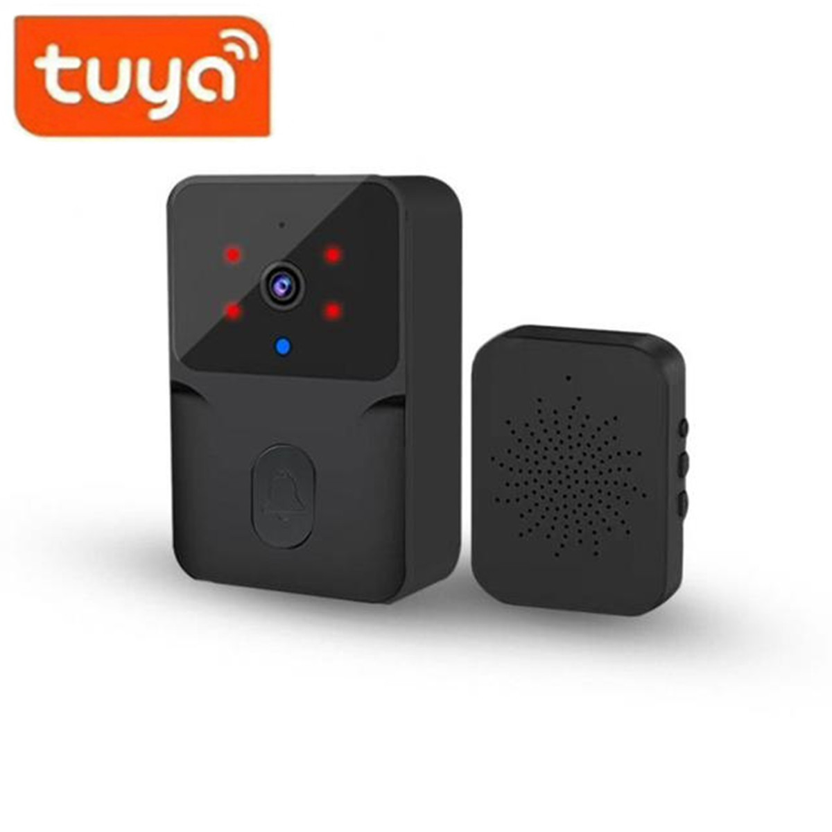 Wireless Doorbell WiFi Tuya Ou - Home Security Wireless Cameras ulasan dan harga