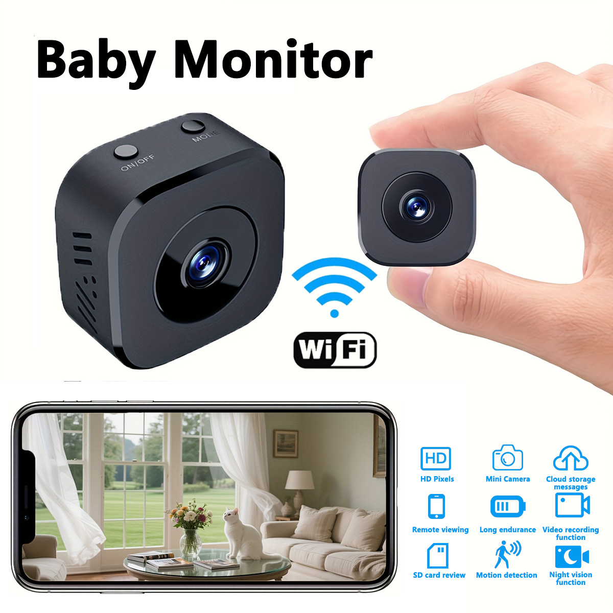 1080P HD Mini WiFi Camera Indo - Home Security With Camera ulasan dan harga