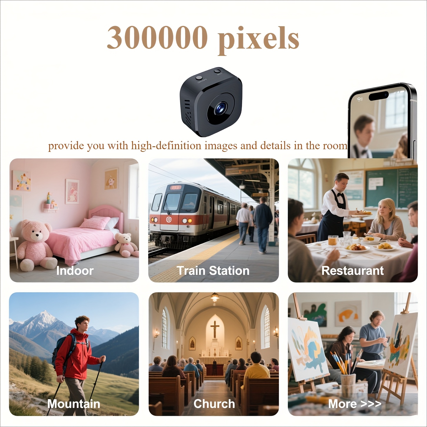 1080P HD Mini WiFi Camera Indo - Home Security With Camera ulasan dan harga