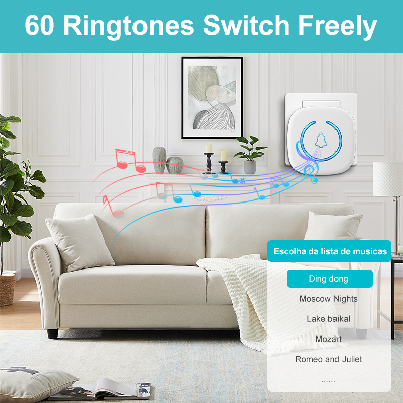 EZHEN Smart Wireless Doorbell  - Home Security Bell ulasan dan harga