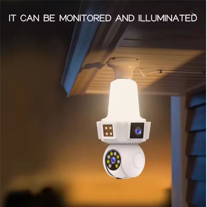 【A08I】Dual Lens Mart Home Wire - Home Security Wireless Cameras ulasan dan harga