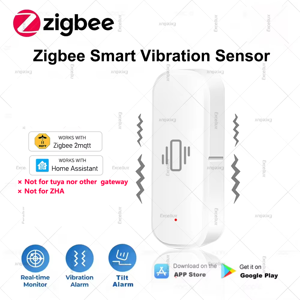 Zigbee Smart Vibration Sensor  - Home Security Monitor ulasan dan harga