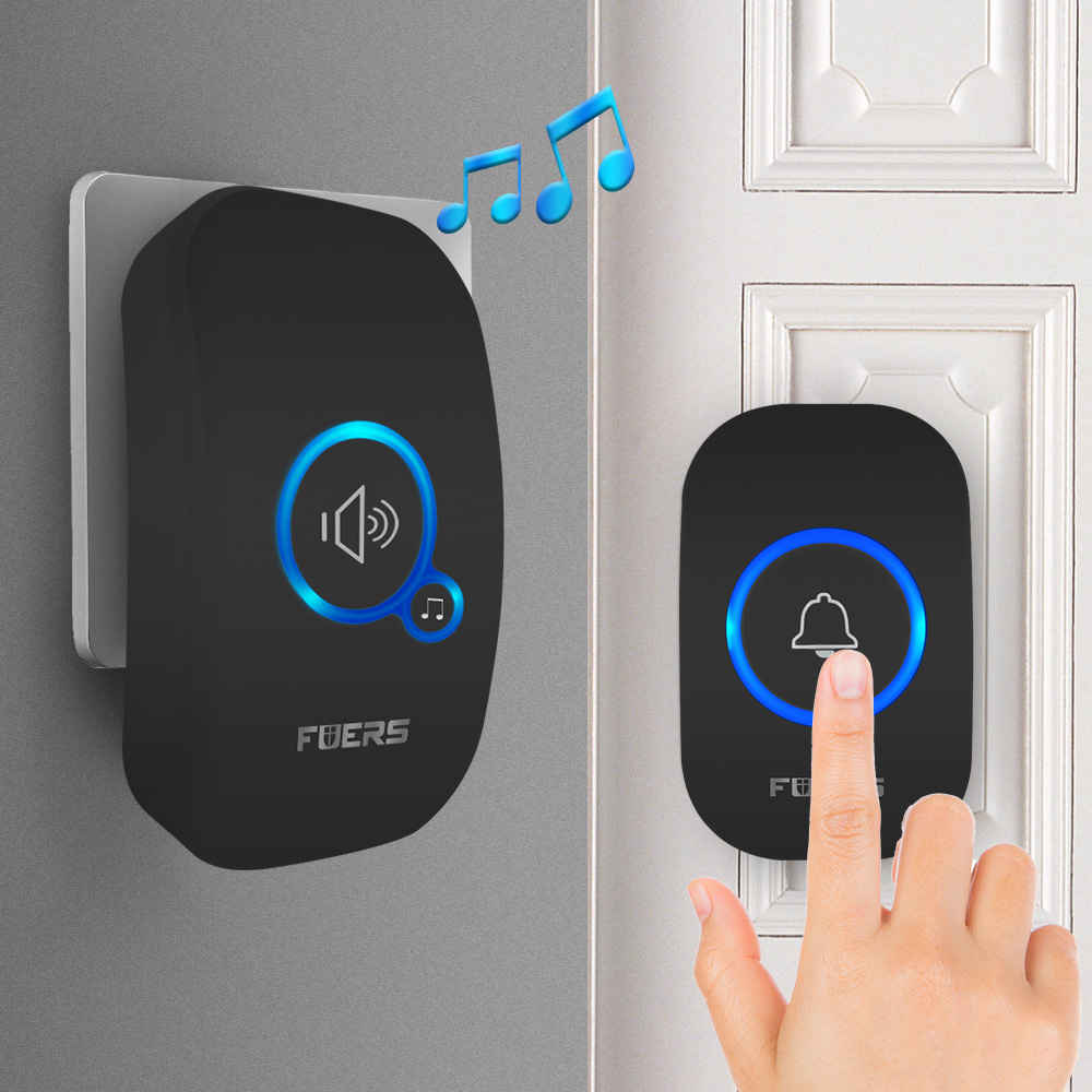 Fuers Wireless Doorbell Home W - Home Security Bell ulasan dan harga
