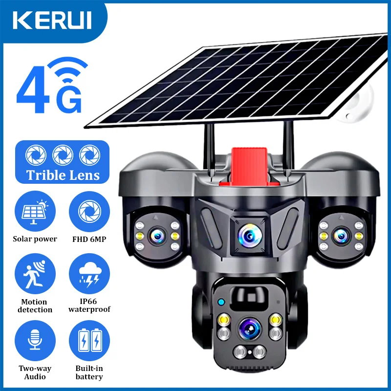 KERUI V380 Pro Outdoor PTZ 6MP - Home Security Adt ulasan dan harga