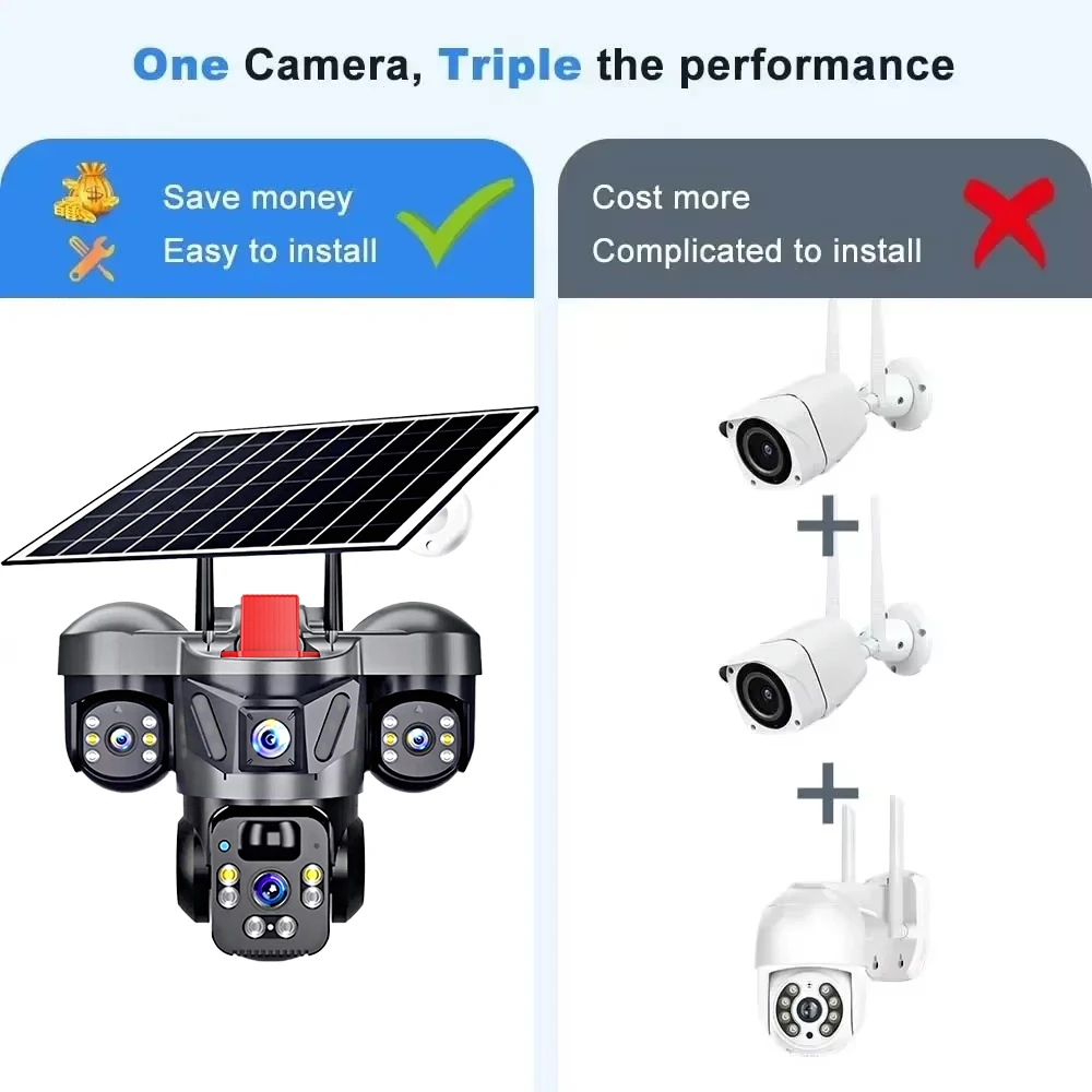 KERUI V380 Pro Outdoor PTZ 6MP - Home Security Adt ulasan dan harga
