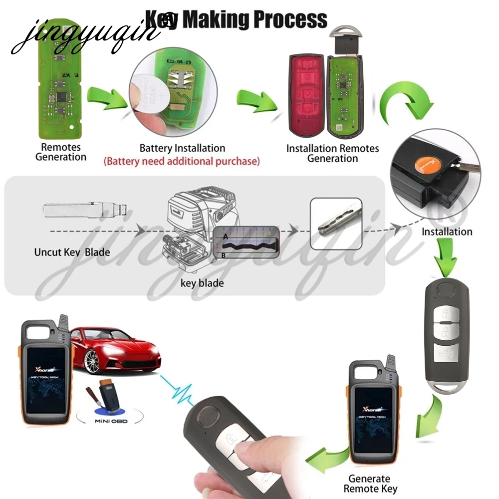 Jingyuqin 2/3 Buttons Xhorse V - Keypad Alarm Panel ulasan dan harga