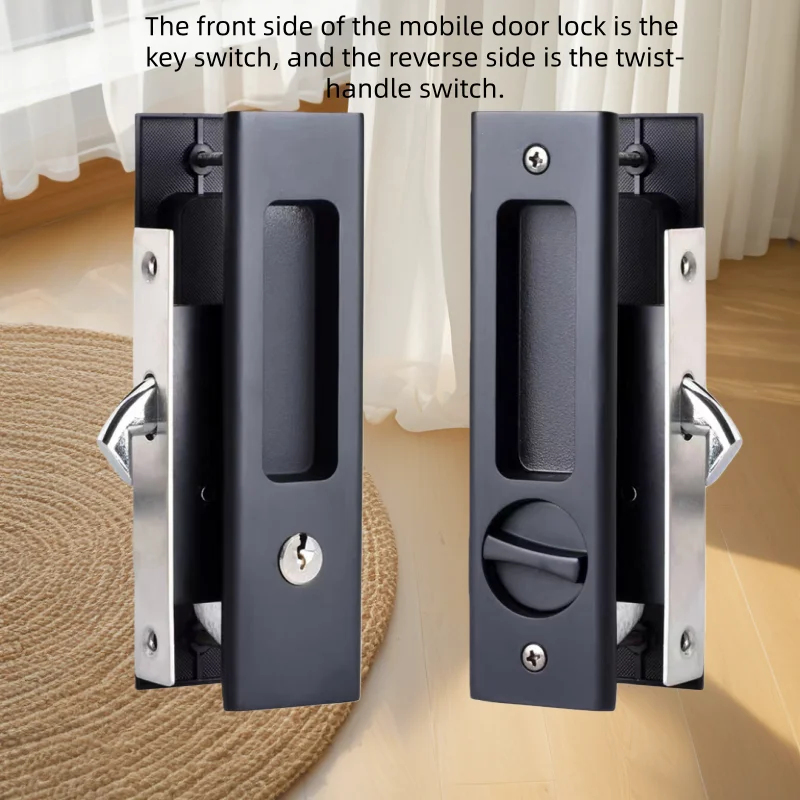 Heavy-Duty Black Sliding Door  - Home Security Door ulasan dan harga