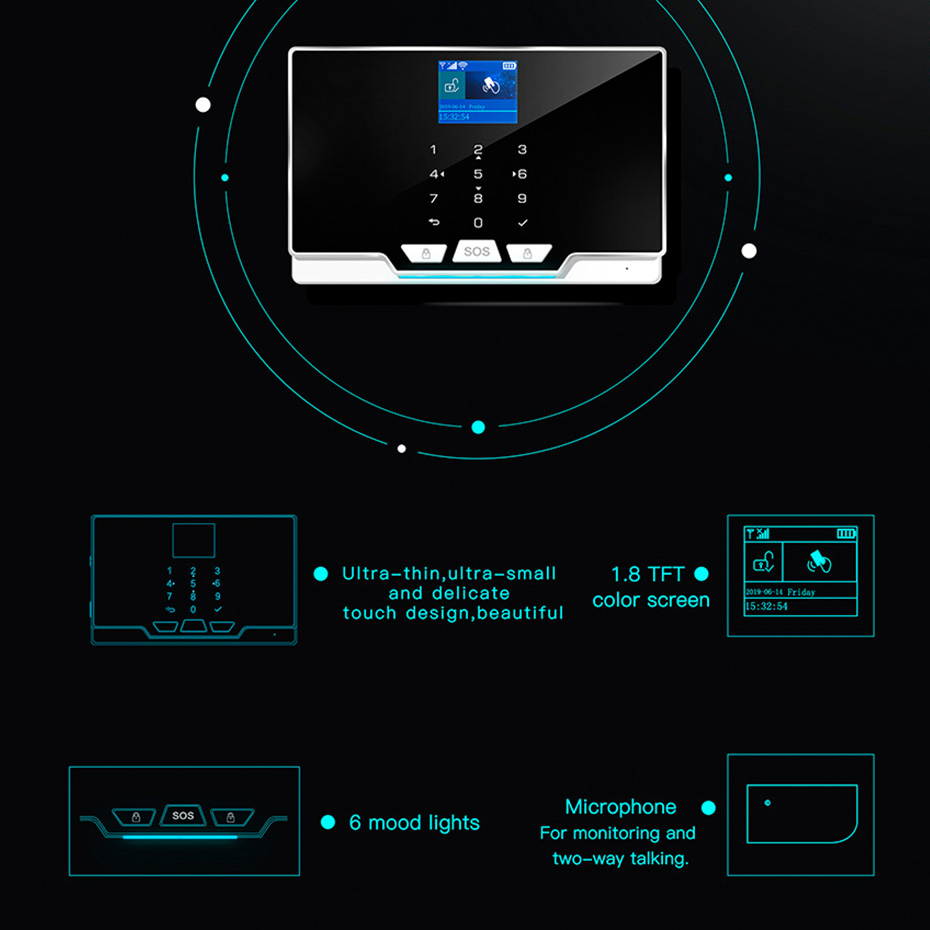 KERUI G20 WIFI GSM Alarm Panel - Keypad Alarm Panel ulasan dan harga