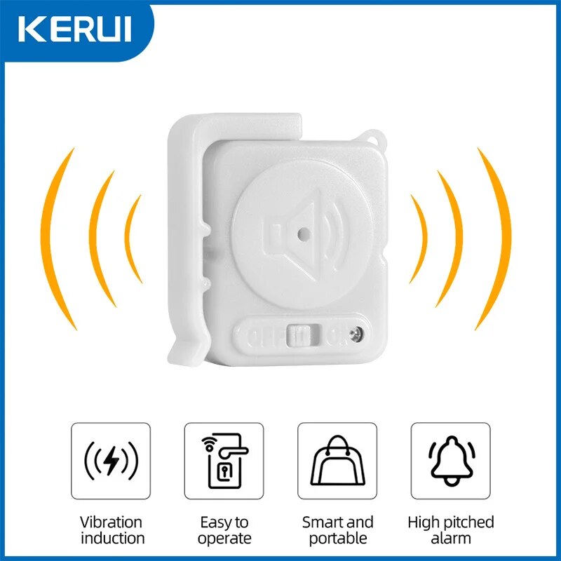 KERUI Wireless Vibration Alarm - Home Security Door ulasan dan harga
