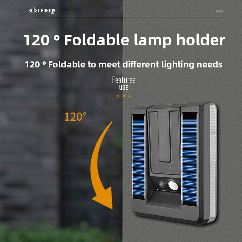 New Smart Outdoor Foldable Sol - Solar Security Light ulasan dan harga