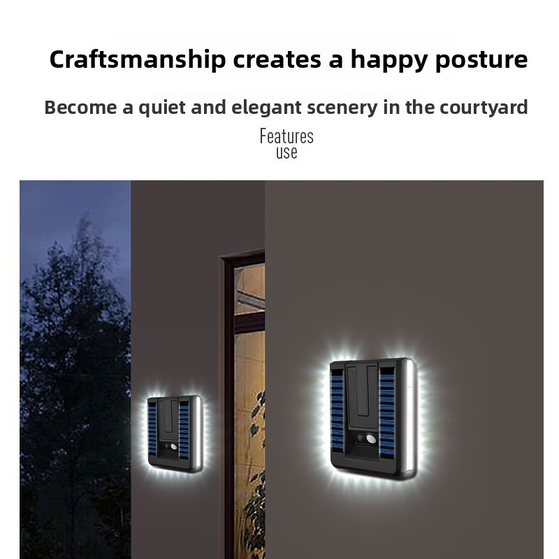 New Smart Outdoor Foldable Sol - Solar Security Light ulasan dan harga